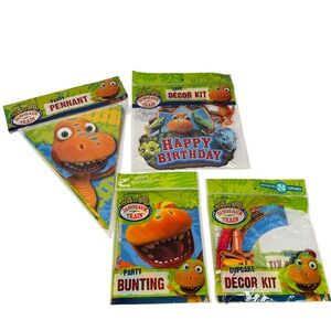 Dinosaur Train Birthday Party Banner Bunting Cake Kit Cupcake Decor Jim Henson